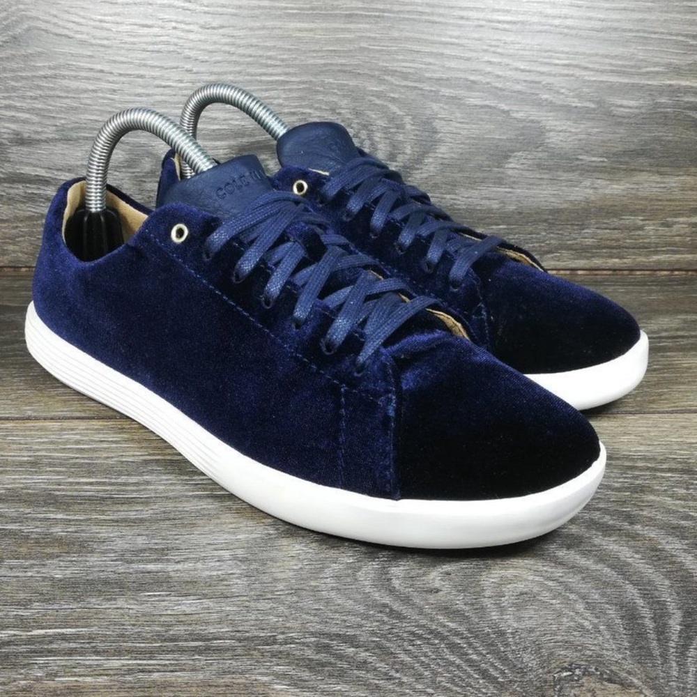 Cole Haan grand crosscourt blue velvet 8.5 worn once